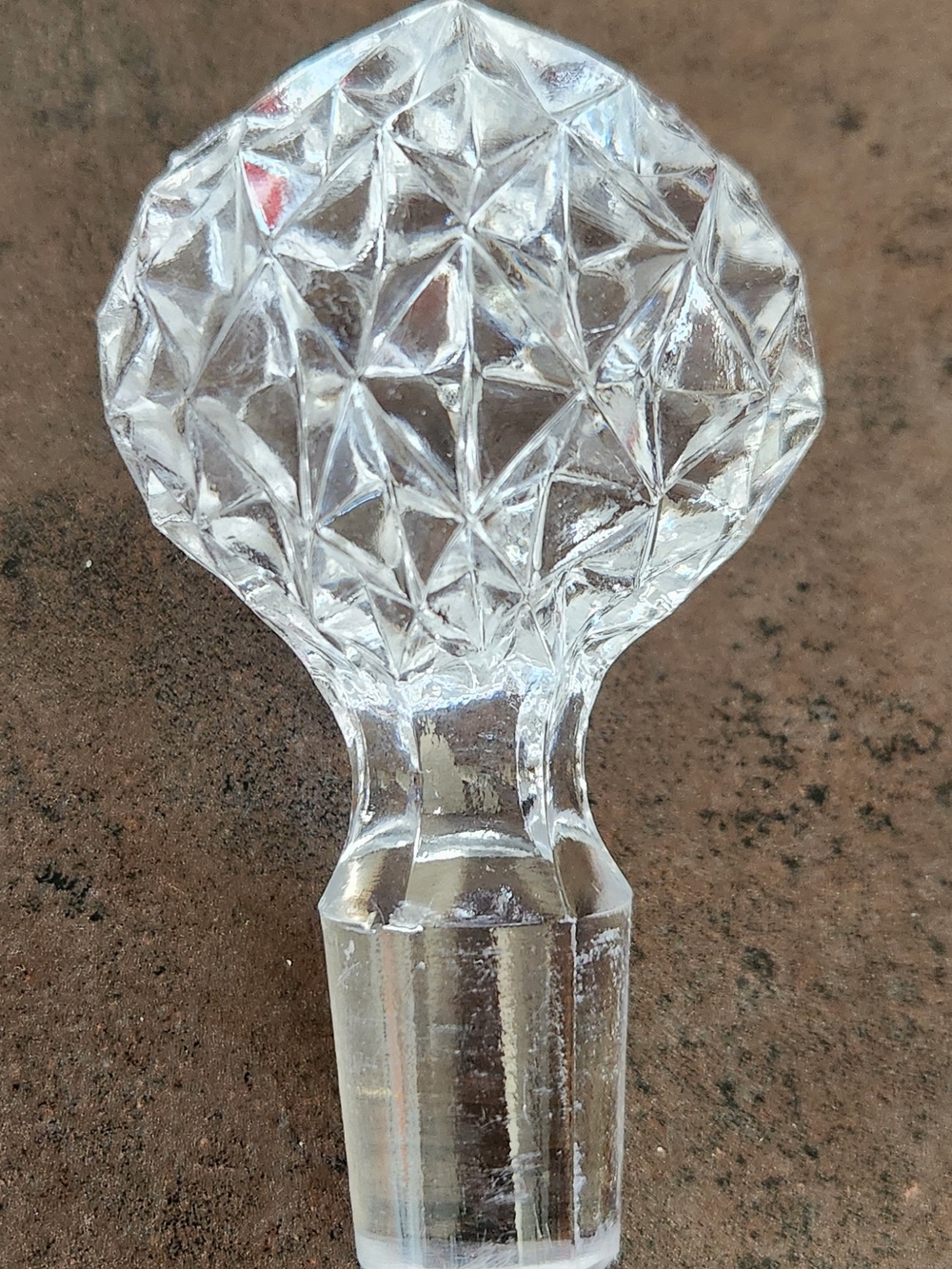 Antique Cut Crystal Heavy Lead Crystal Glass Decanter Stopper